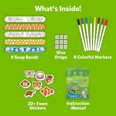 Skillmatics Snap Bandz glue drops for clean, precise assembly