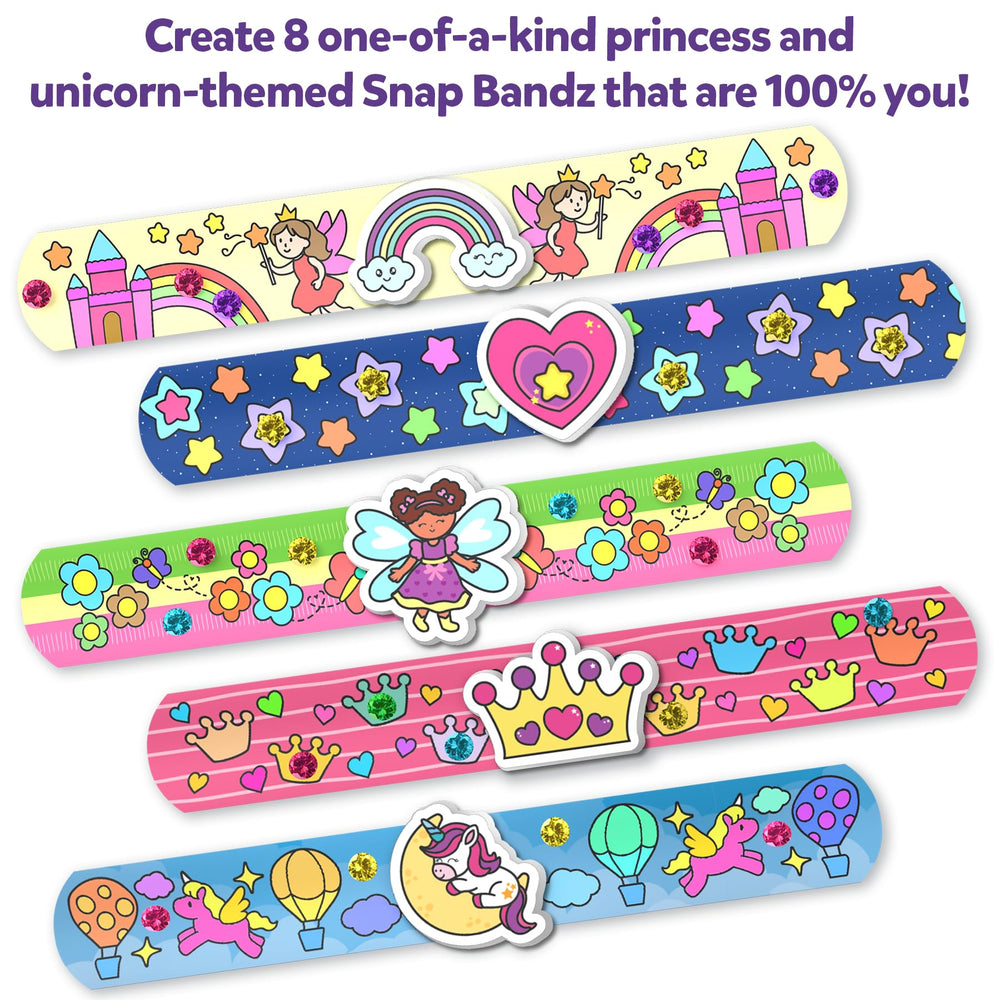 Skillmatics Snap Bandz princess band with colorful accents for stylish creativity.