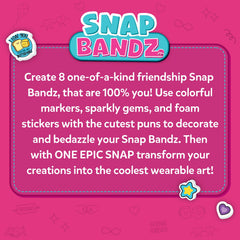 Skillmatics Snap Bandz punny stickers for playful bands