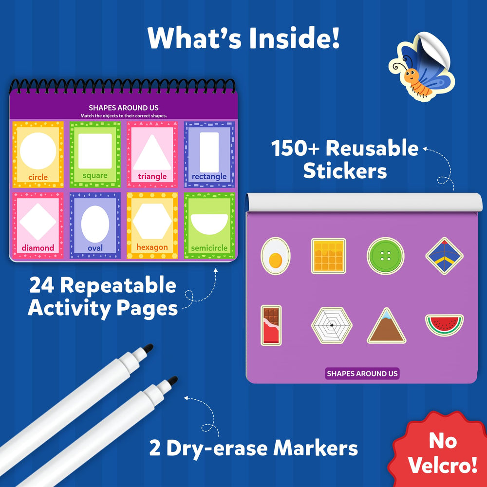 Skillmatics sticker sheet 150-plus reusable stickers for mess-free, repeatable play