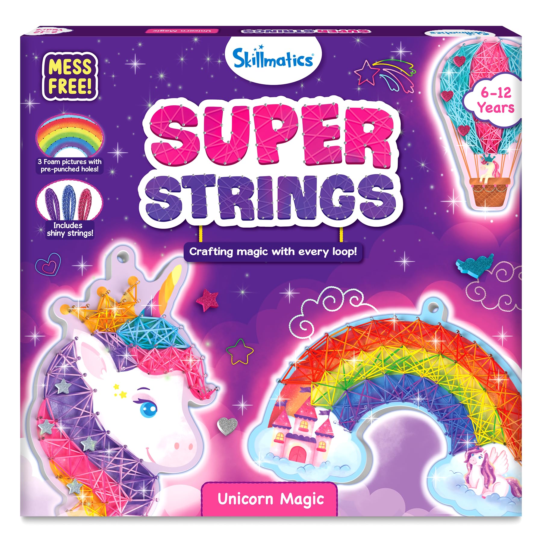 Skillmatics Unicorn Magic string art board sparks imaginative play.