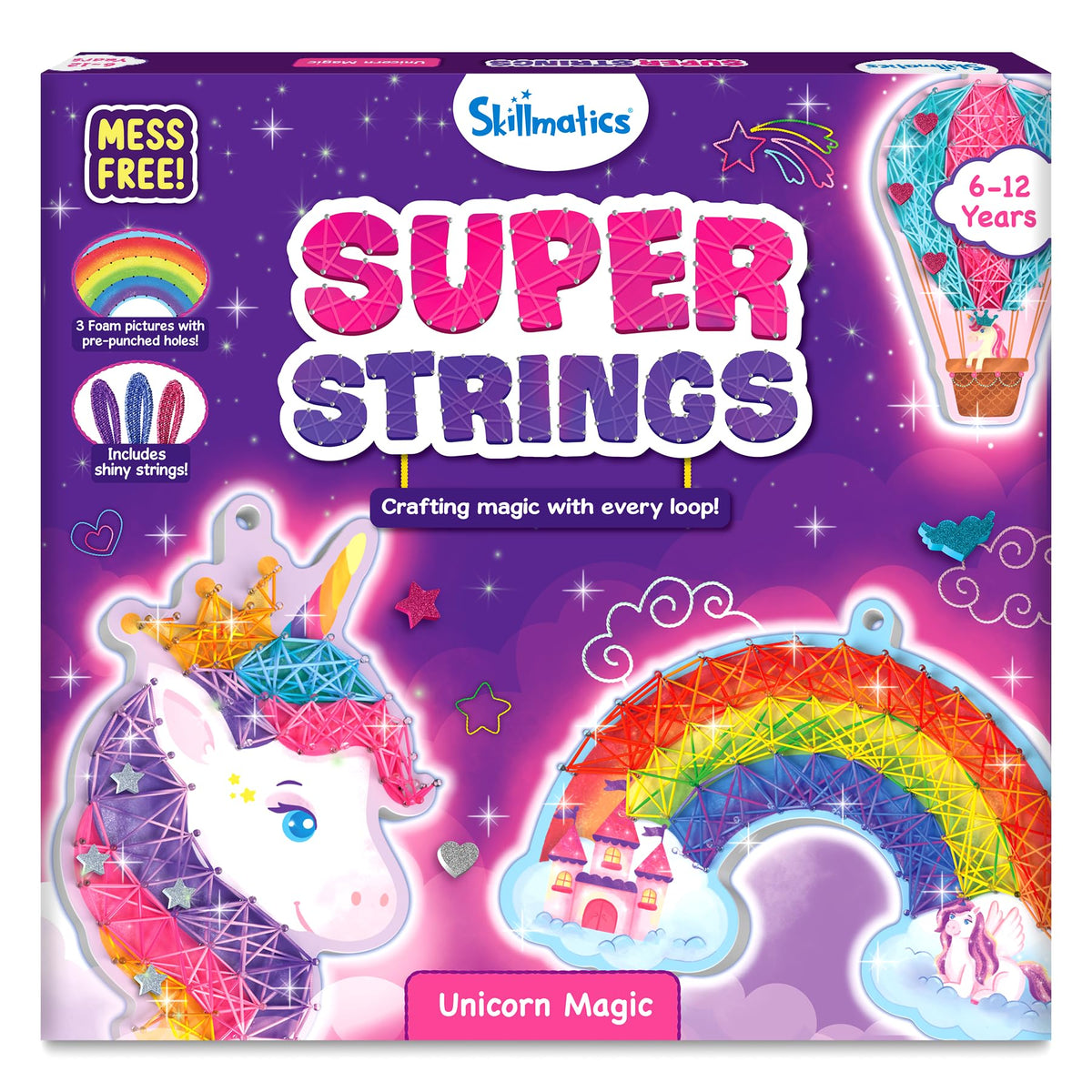 Skillmatics Unicorn Magic string art board sparks imaginative play.