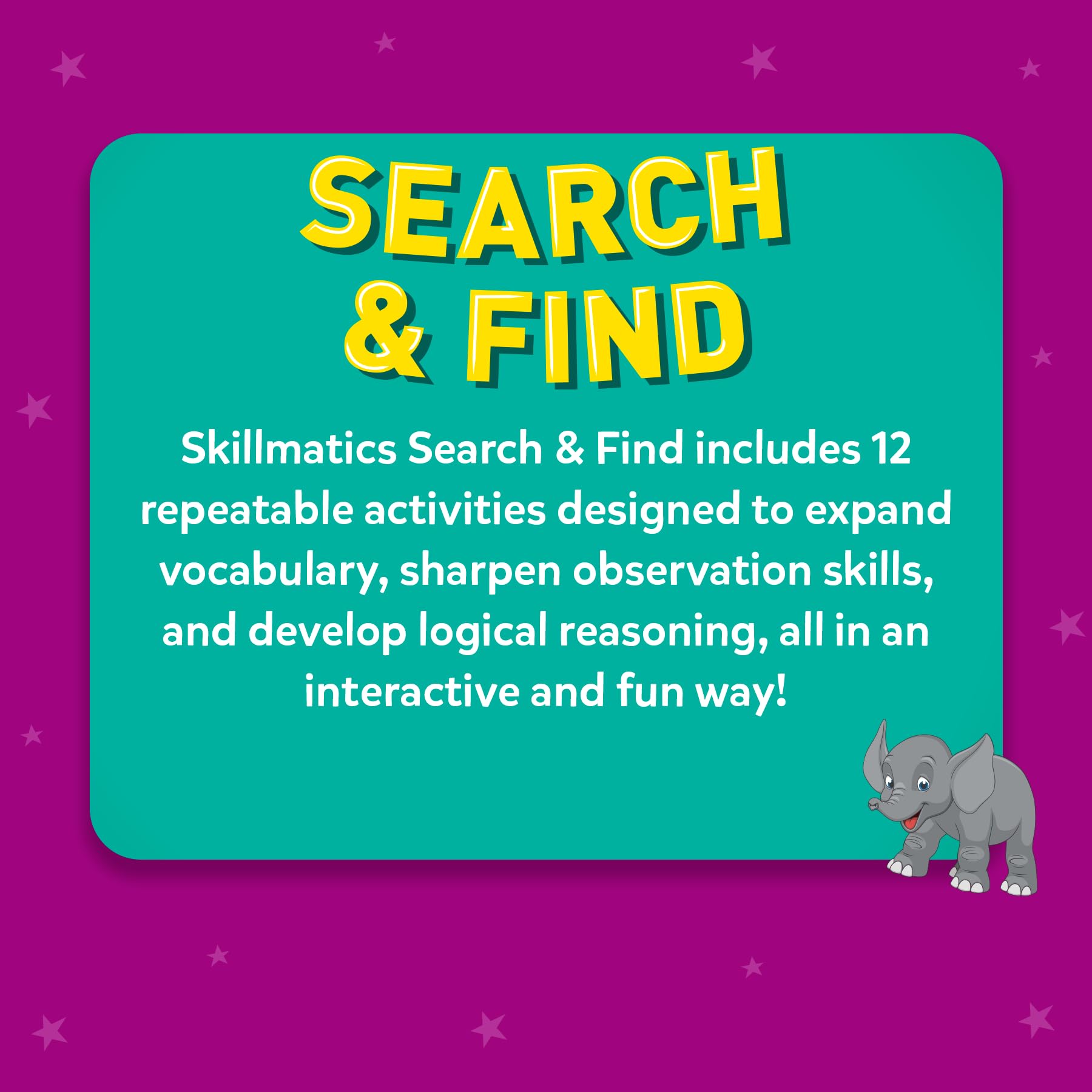 Skillmatics themes like Park, Space, Jungle inspire imaginative exploration.