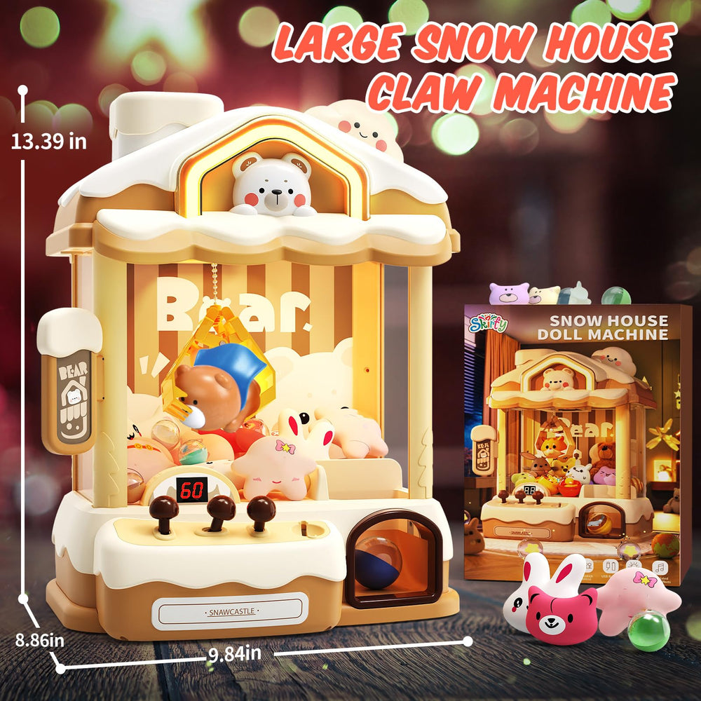 Skirfy Bear Claws machine complete set image shows included prizes and coins.