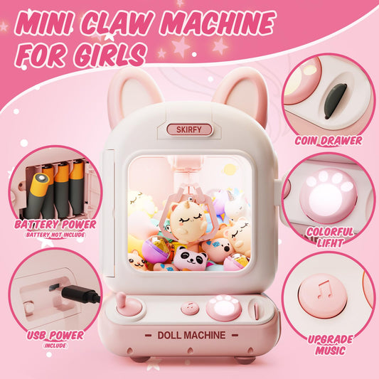 Skirfy Claw Machine with 60-second challenge for friendly family competition.