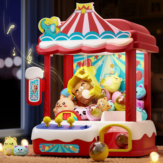 Skirfy claws machine with plush prize dolls for kid-friendly playtime