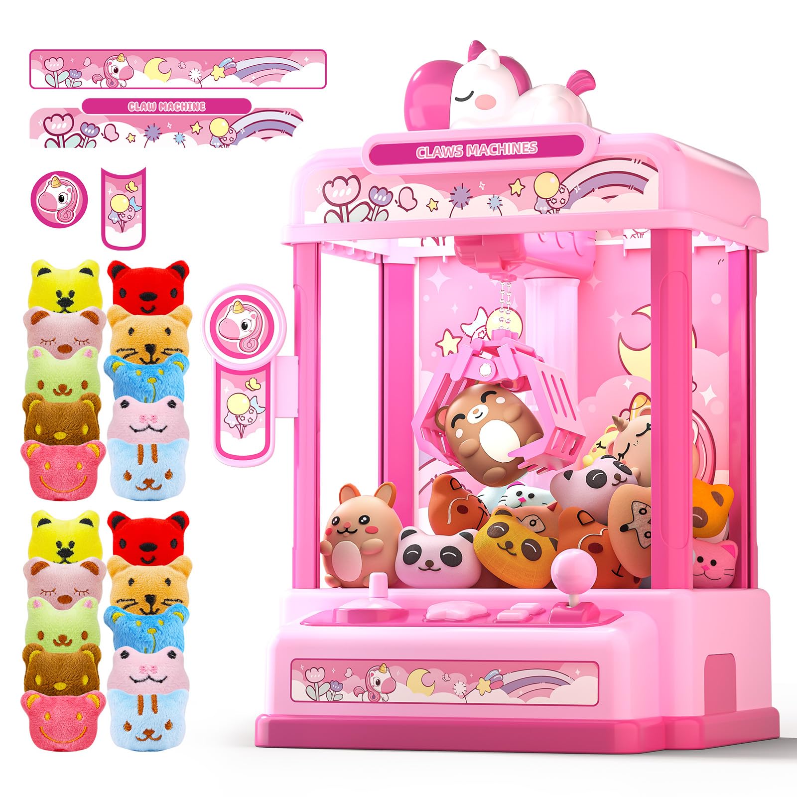 Skirfy Claws Machines unicorn arcade overview for home play and family fun.