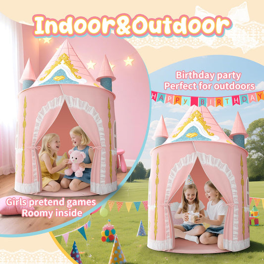 Skirfy Kids Play Tent exterior view showing roomy entrance for easy access.