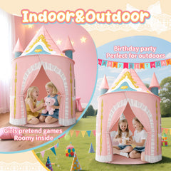 Skirfy Kids Play Tent exterior view showing roomy entrance for easy access.