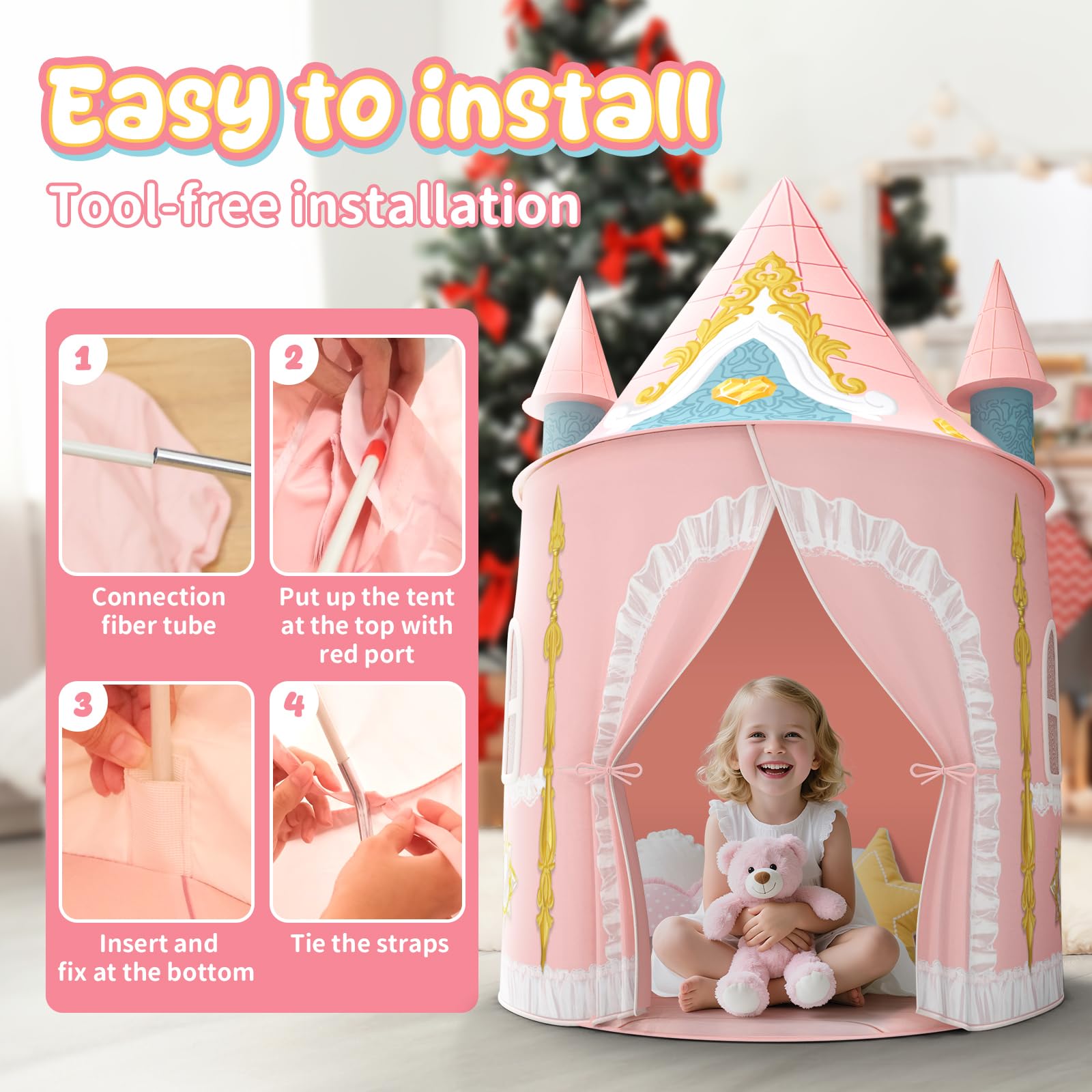Skirfy Play Tent foldable carry bag for portable family fun storage.