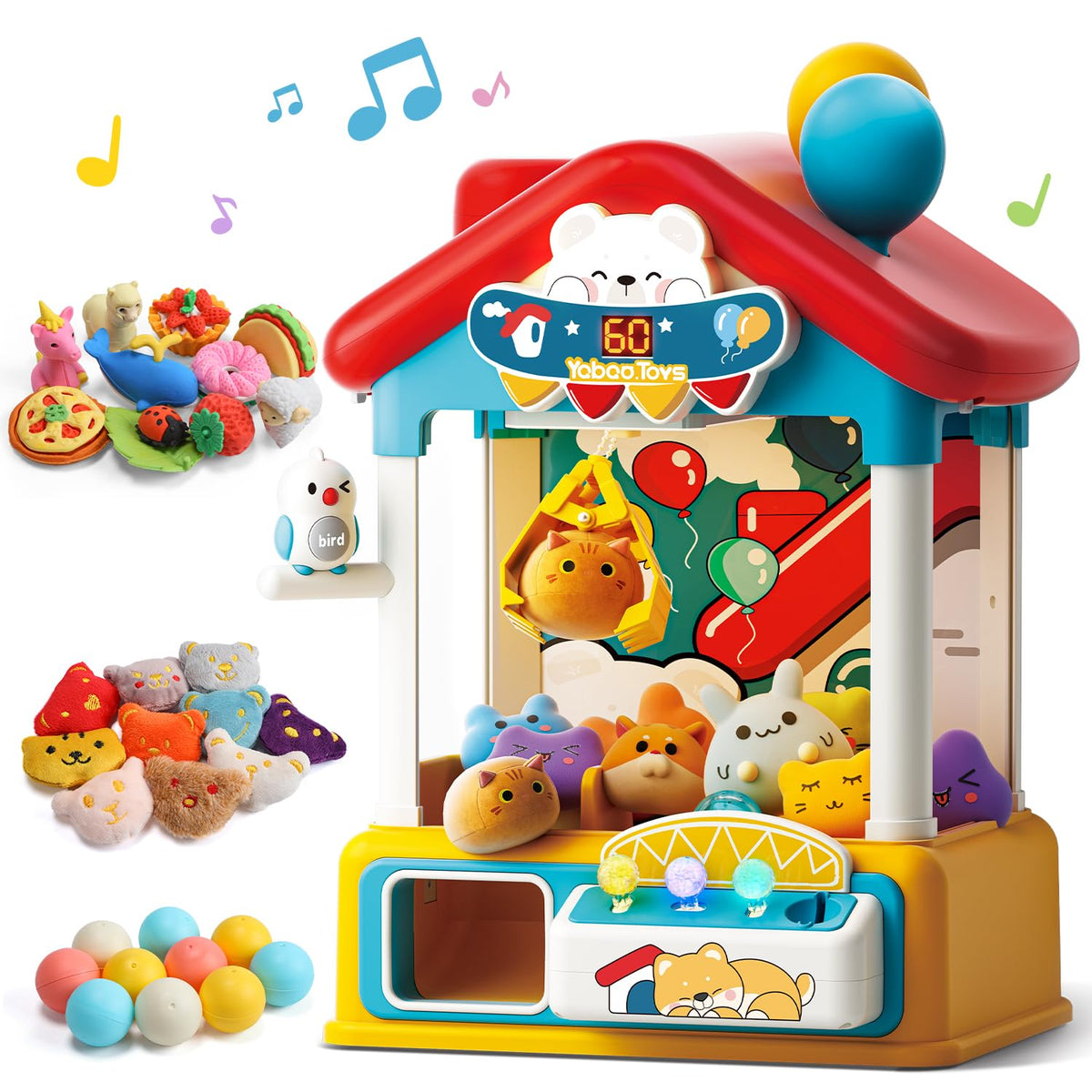 Skirfy large claws machine with bear prizes ready for kid-friendly play.
