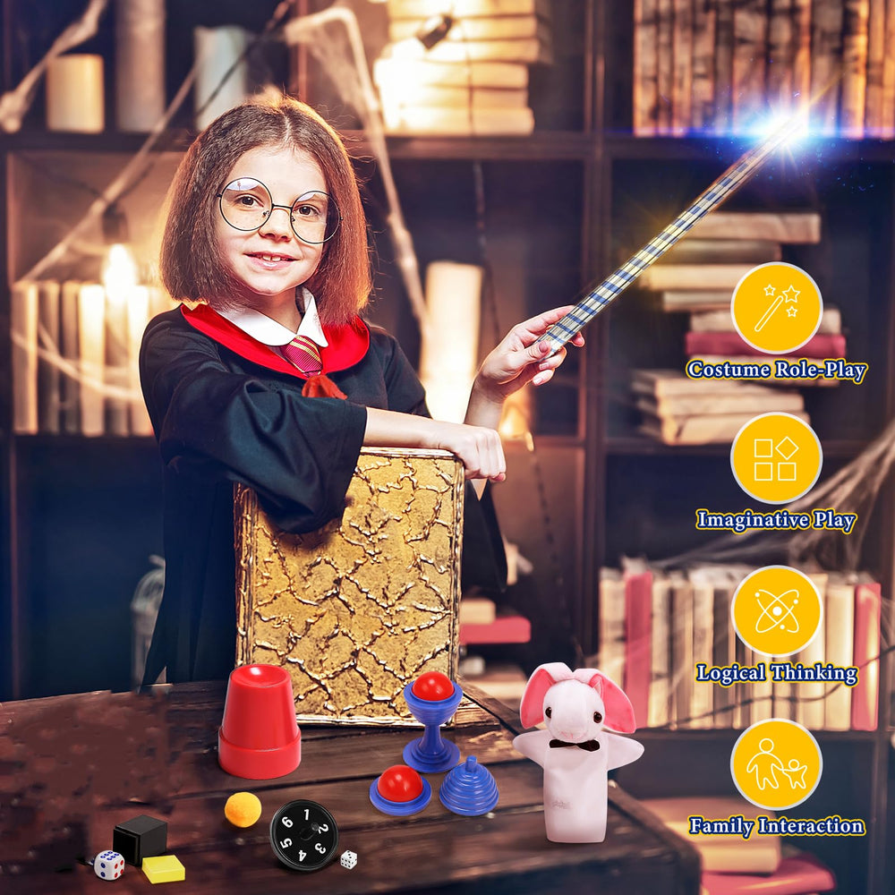 Skirfy Magic Tricks Kit guide book helps kids learn tricks step by step