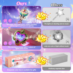 Skirfy Princess Wand one-button control for easy activation of lights