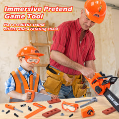 Skirtoy 14-piece tool set with tape measure and bolts.