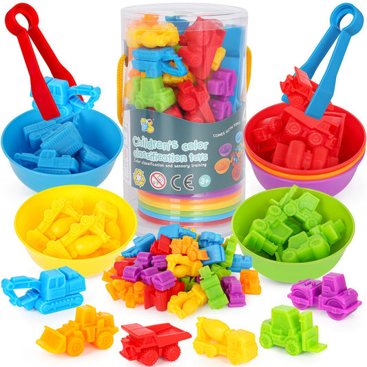 Skrtuan color sorting vehicles boost early color recognition during play.