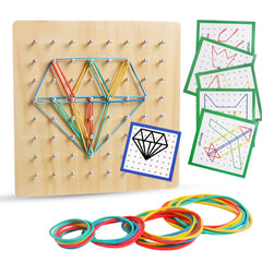 Skrtuan geoboard nails closeup highlights durable construction for active play.