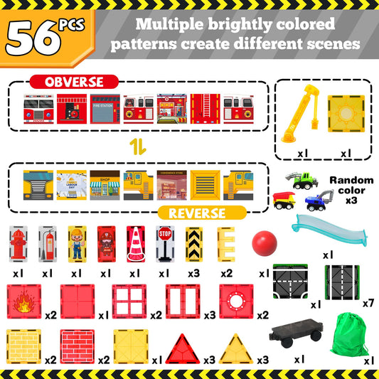 SKTMYY construction site tiles encourage hands-on building and teamwork.