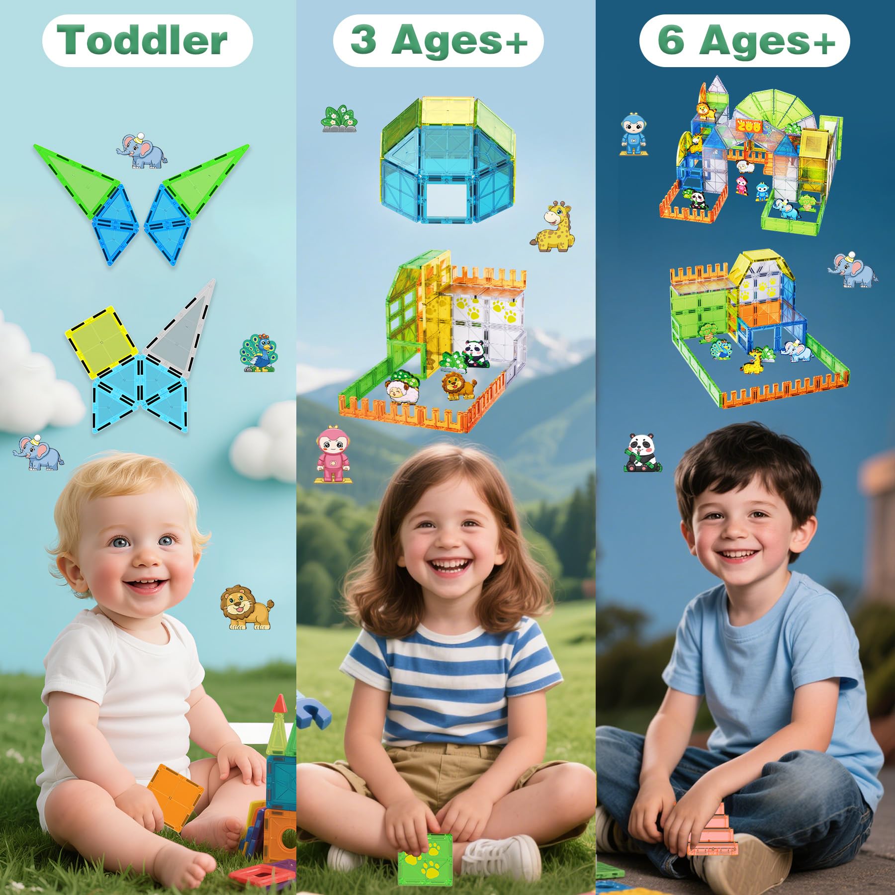 SKTMYY magnetic tiles gift packaging—ideal for birthdays and celebrations