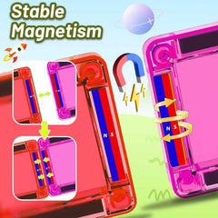 SKTMYY magnetic tiles emphasize safe smooth edges for little hands
