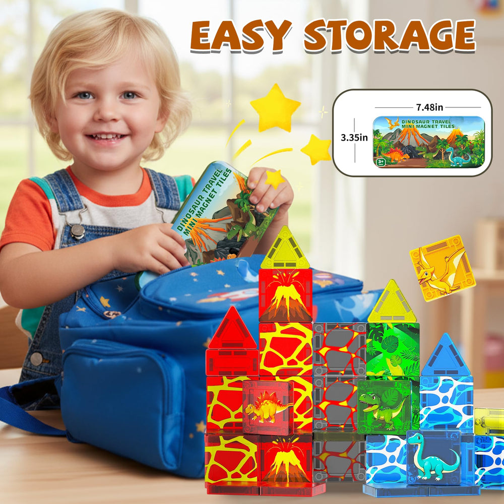 Durable metal storage box keeps all tiles neatly contained