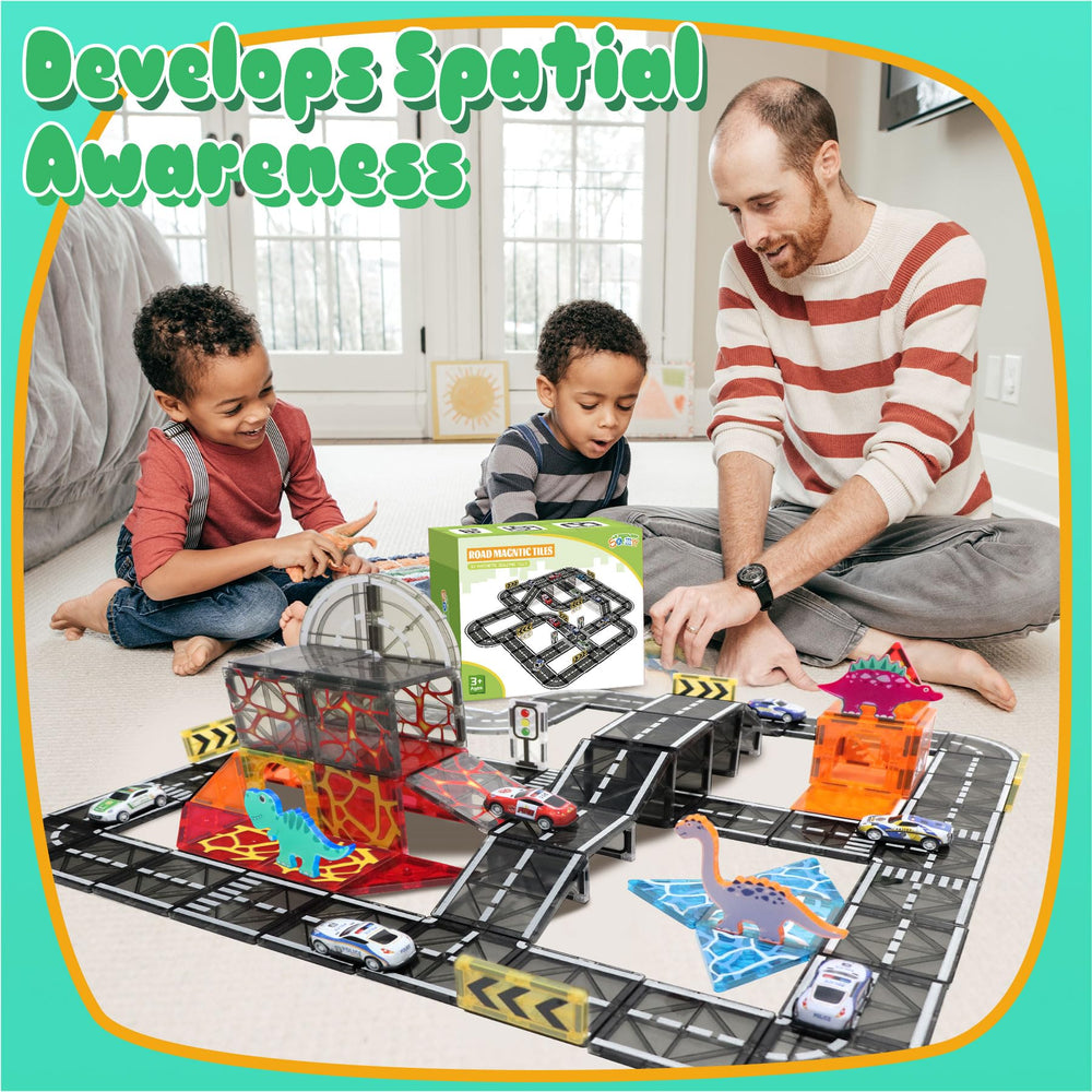 SKTMYY traffic signs guide kids through rules in pretend driving scenarios.