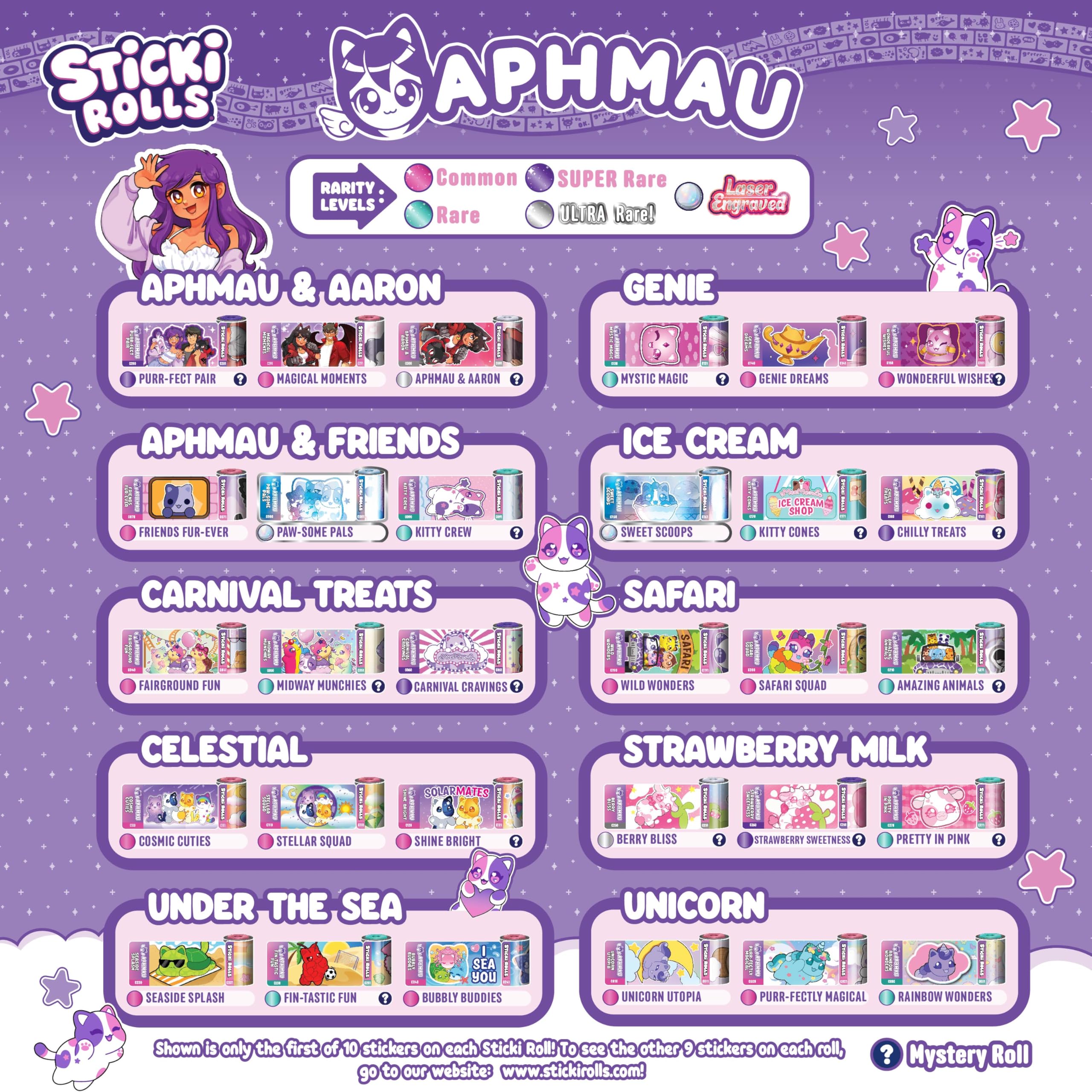 Collector’s page Sticki Book showcases Aphmau moments and keepsakes.