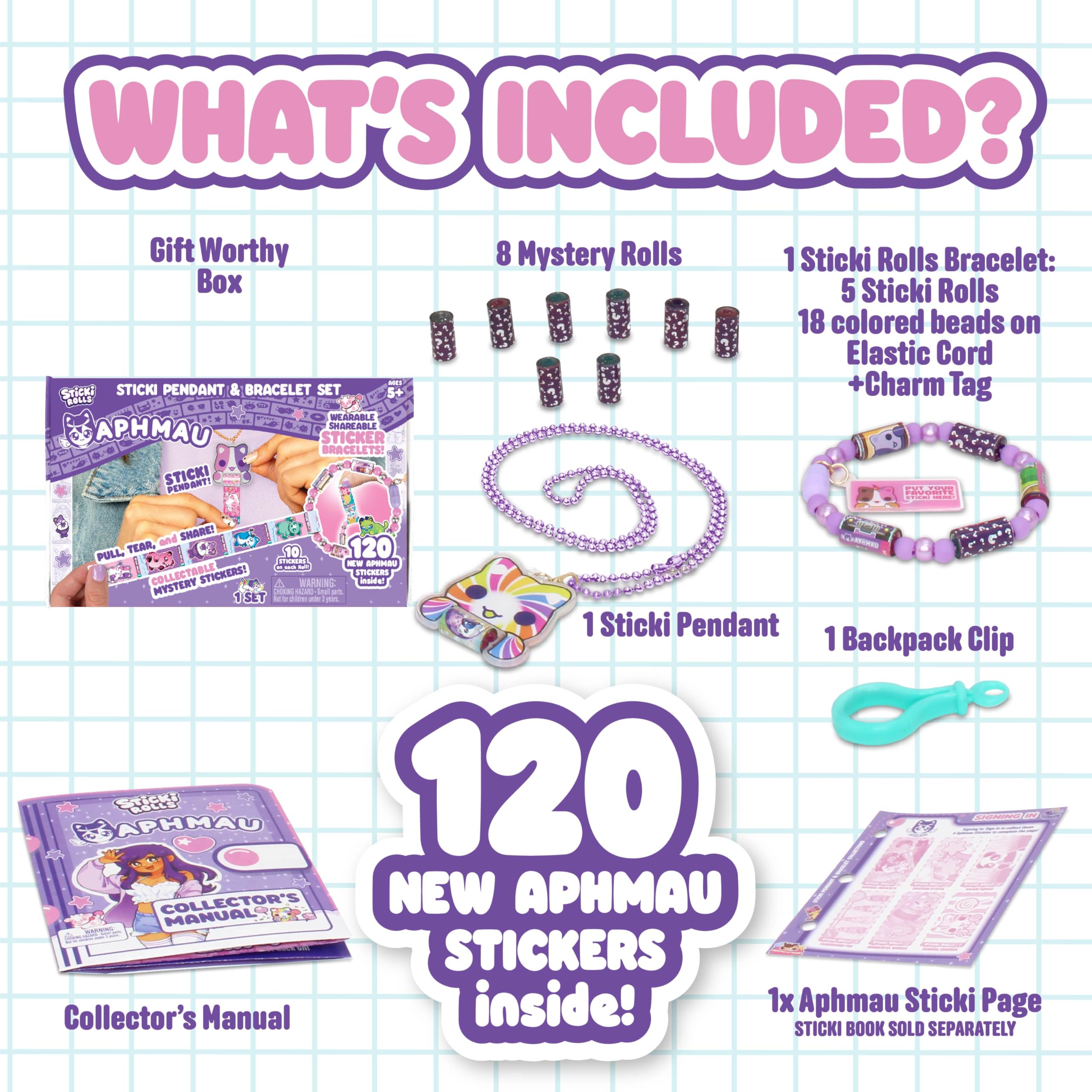 Restickable foil stickers peel cleanly with no residue.