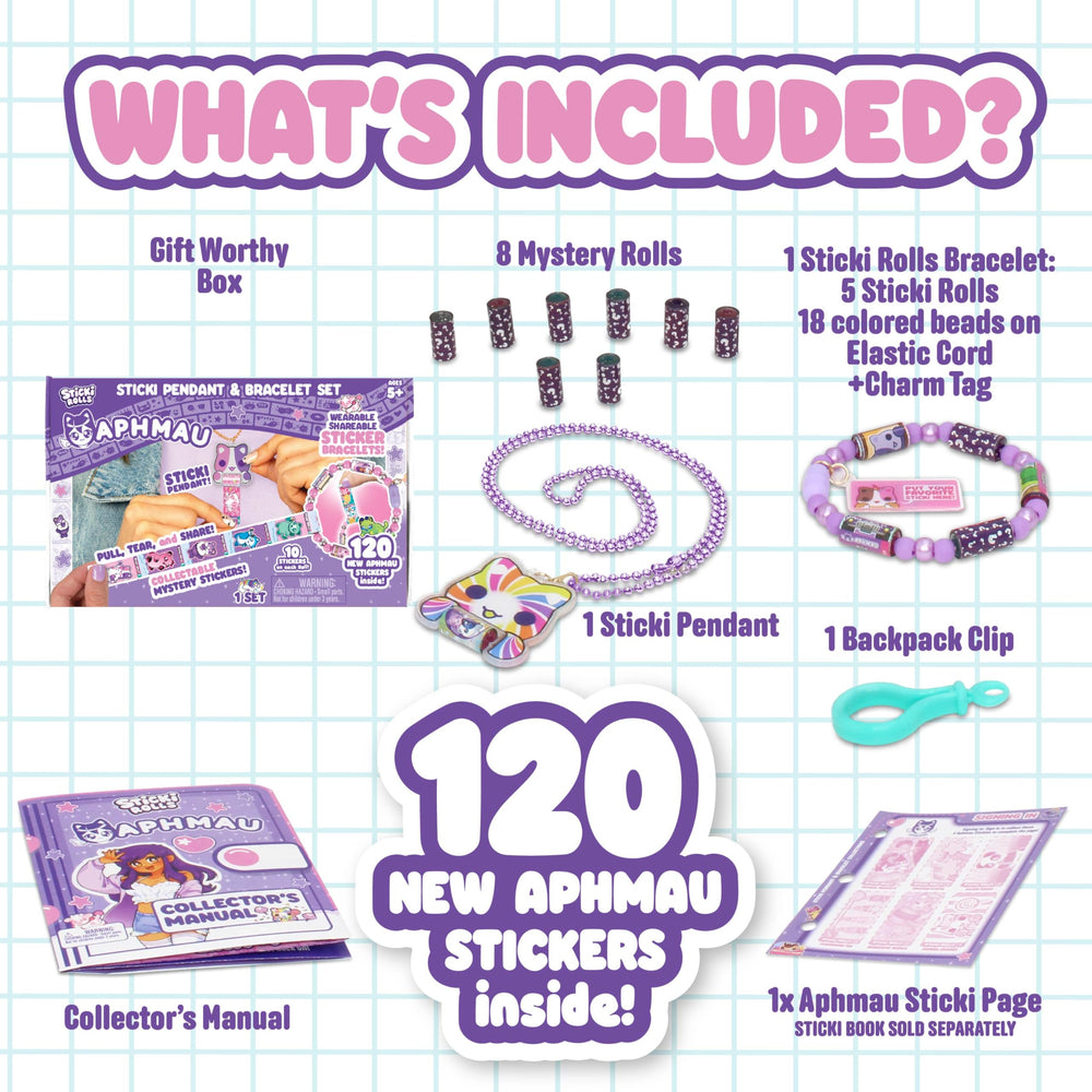Restickable foil stickers peel cleanly with no residue.
