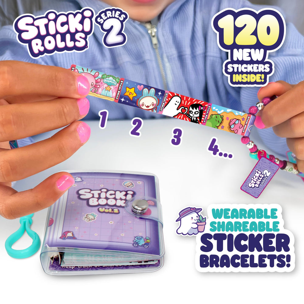 Sticki Book pages organize 120 stickers on durable, restickable panels by Sky Castle.