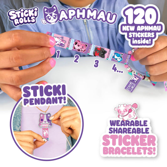 Sky Castle Sticki Rolls Aphmau 120 stickers; playful designs for creative customization.