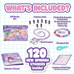 Sky Castle Sticki Rolls Aphmau collector page; exclusive designs for fans to save.