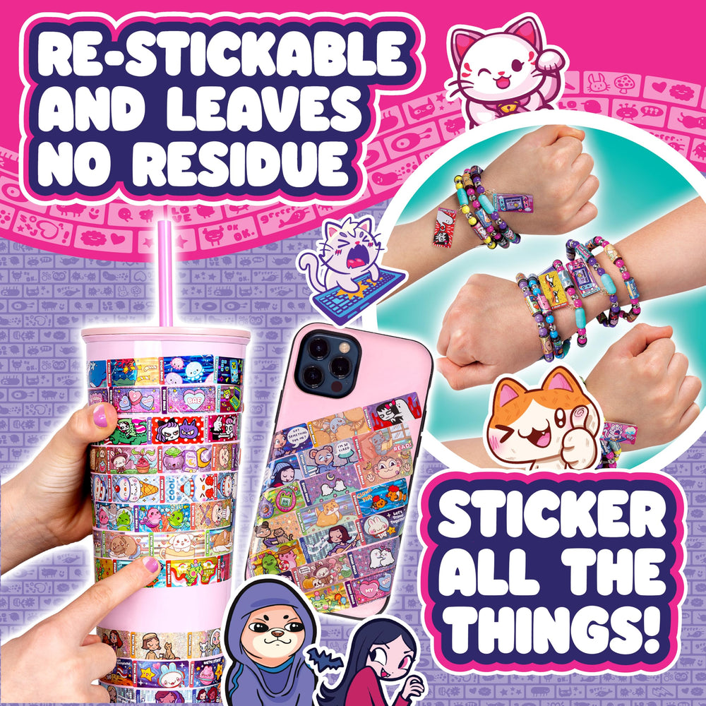Tactile, shimmering visuals from Sky Castle Sticki Rolls brighten your collection.