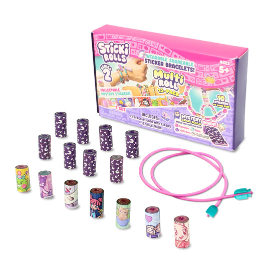 Sky Castle Sticki Rolls collector pack front view for wearable, shareable stickers on belongings.