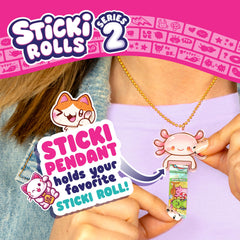 Sky Castle Sticki Rolls design close-up featuring adorable characters.