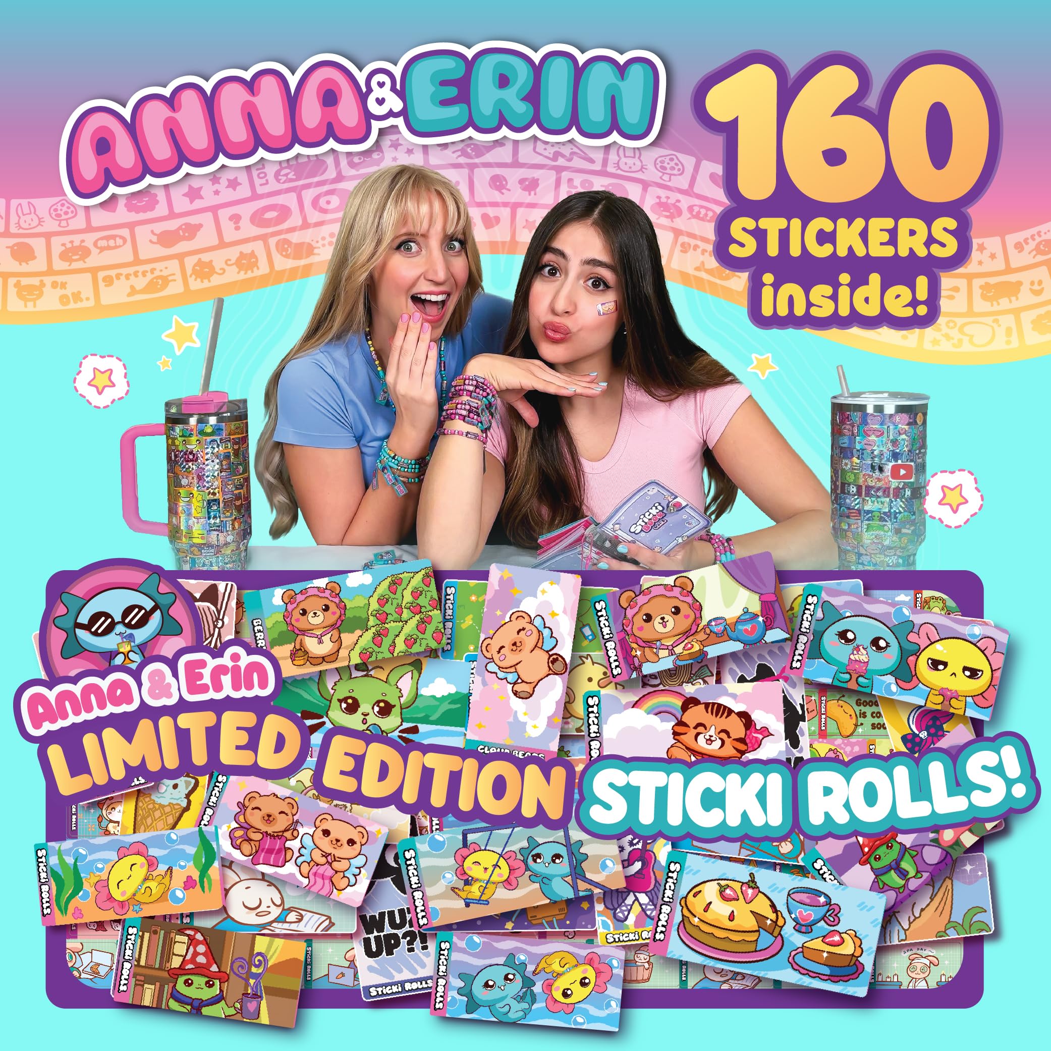 Gift-ready packaging for Sky Castle Sticki Rolls Anna & Erin BFF Pack.