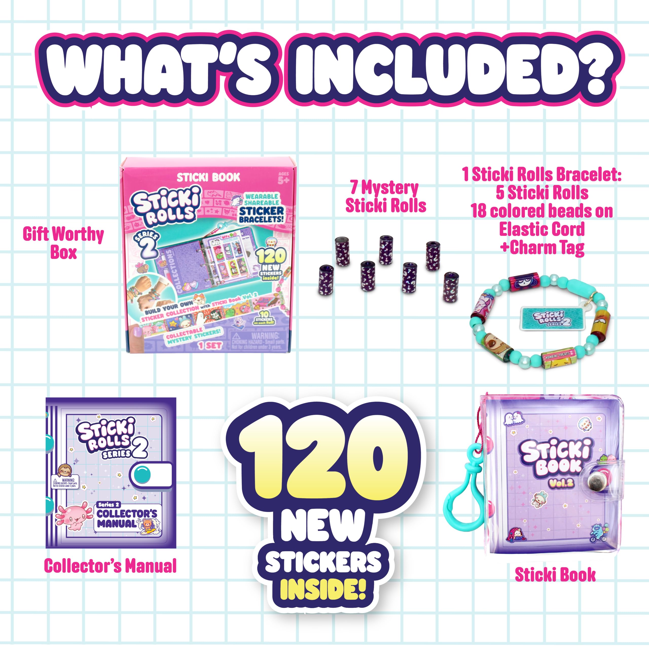 Holographic foil sticks without residue for Sky Castle Sticki Rolls on the go.