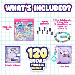 Holographic foil sticks without residue for Sky Castle Sticki Rolls on the go.