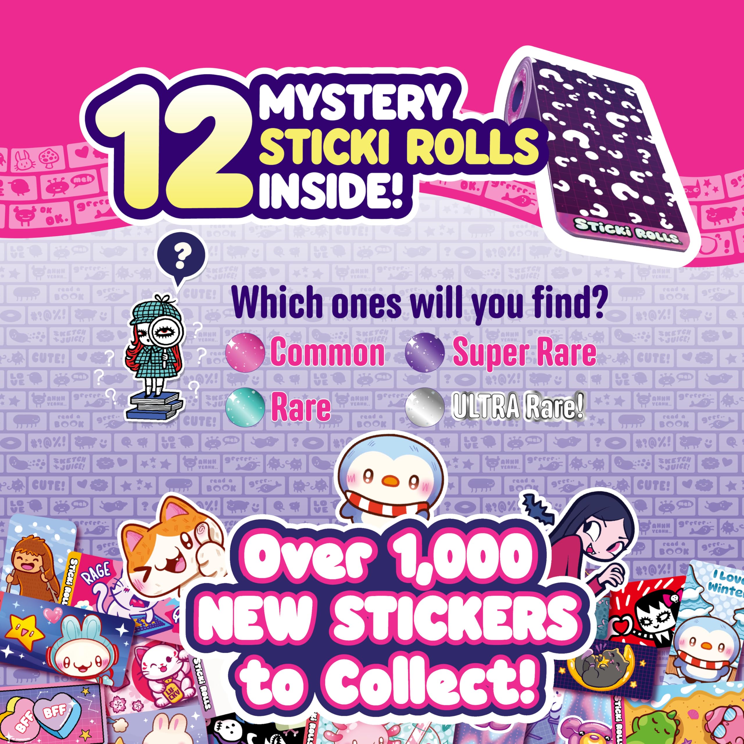 Sky Castle Sticki Rolls mystery rolls add collectible surprise in unboxing.