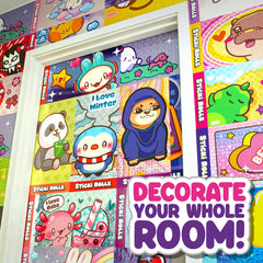 Sky Castle Sticki Rolls restickable backer enables clean, residue-free repositioning.