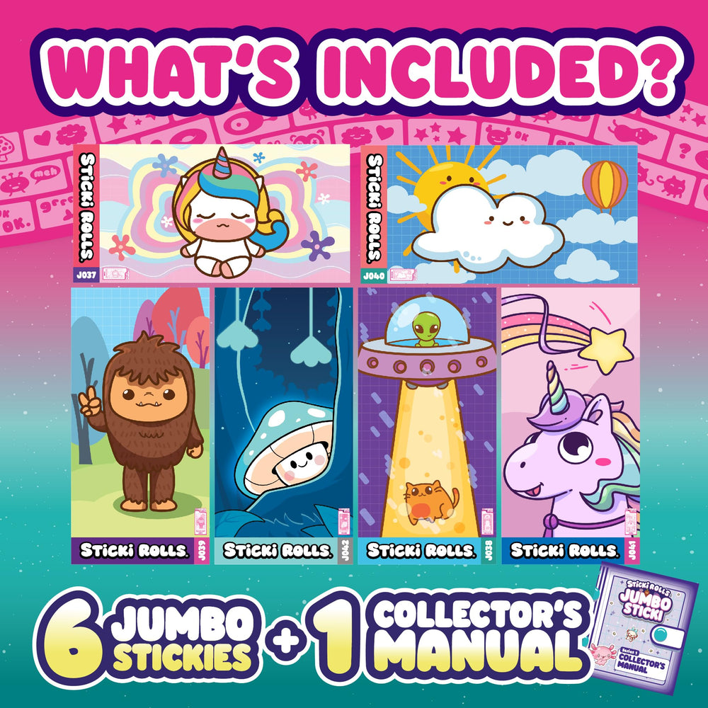 Sky Castle Sticki Rolls Series 1 artwork adds collectible appeal.