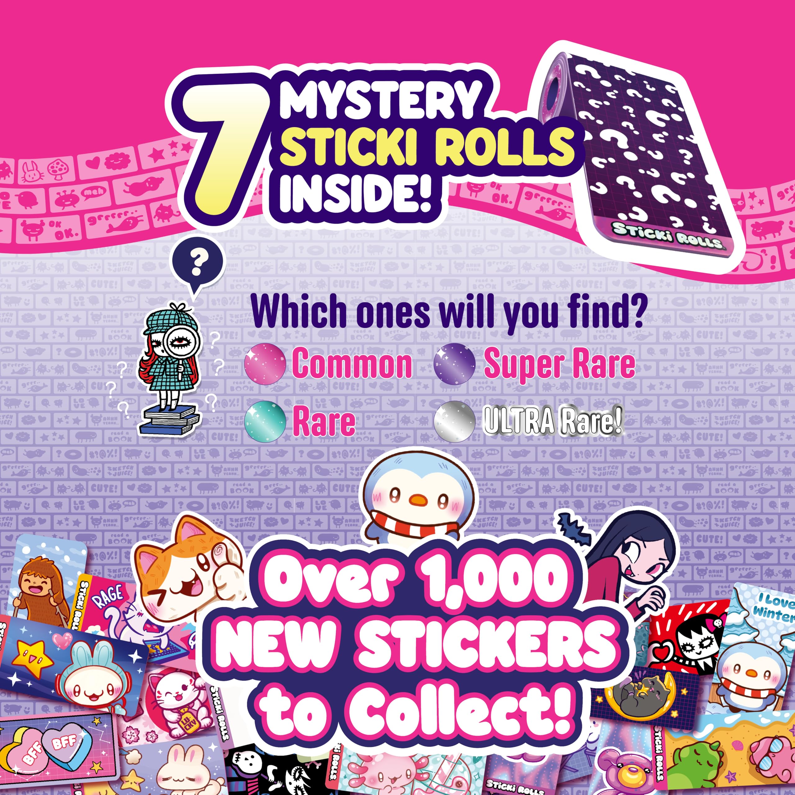 50 activity pages keep stickers organized and ready for restickable fun.
