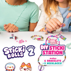 Sky Castle Sticki Rolls Station displays 320 stickers for creative DIY jewelry.