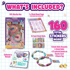 Sky Castle Sticki Rolls sticker pack showing 160 designs for collecting and swapping with friends.