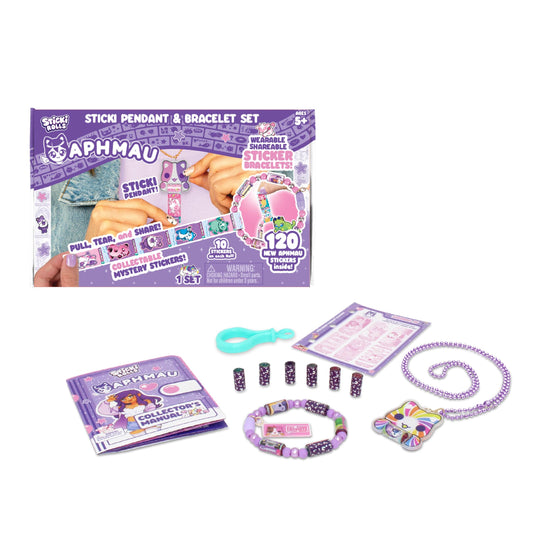 Sky Castle Sticki Rolls on Aphmau bracelet as wearable sticker art.