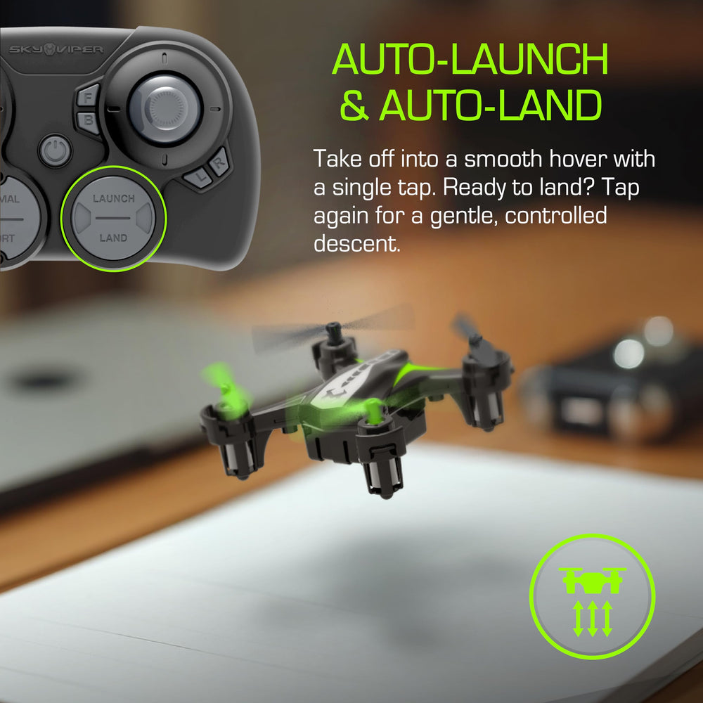 Sky Viper Dash Nano indoor flight-ready setup in small spaces.