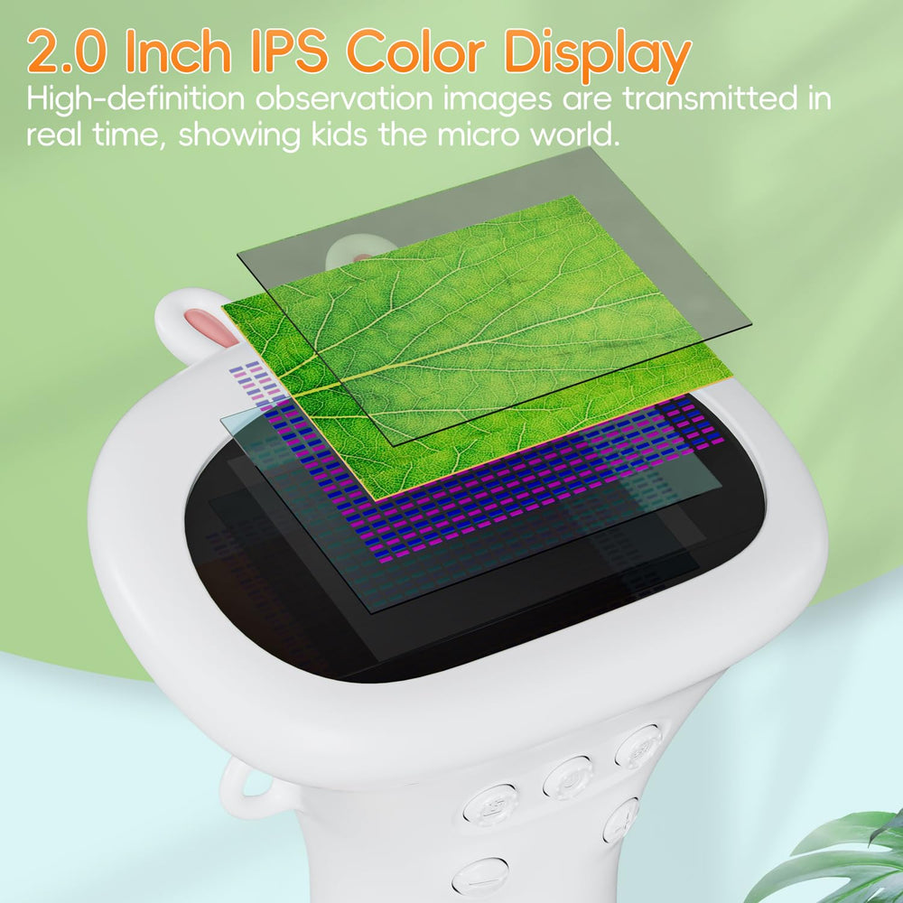 SKYBASIC Kids Microscope provides 1000X magnification for detailed observations.