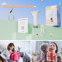 Gift-ready SKYBASIC microscope packaging ideal for curious children.