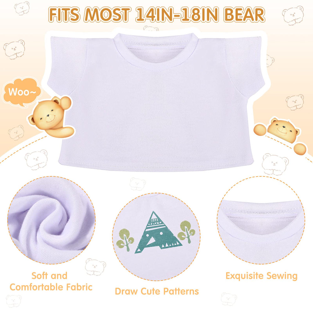 Skylety bear doll outfit close-up highlights cozy material ideal for everyday wear