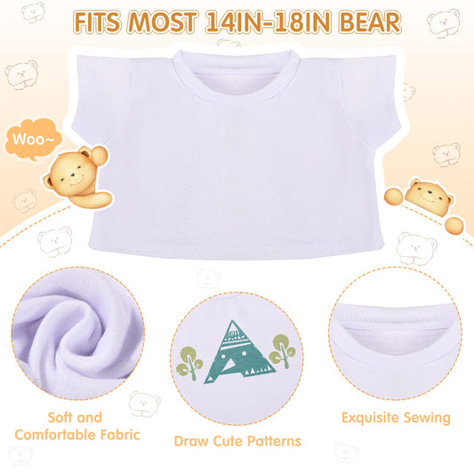 Skylety bear doll outfit close-up highlights cozy material ideal for everyday wear