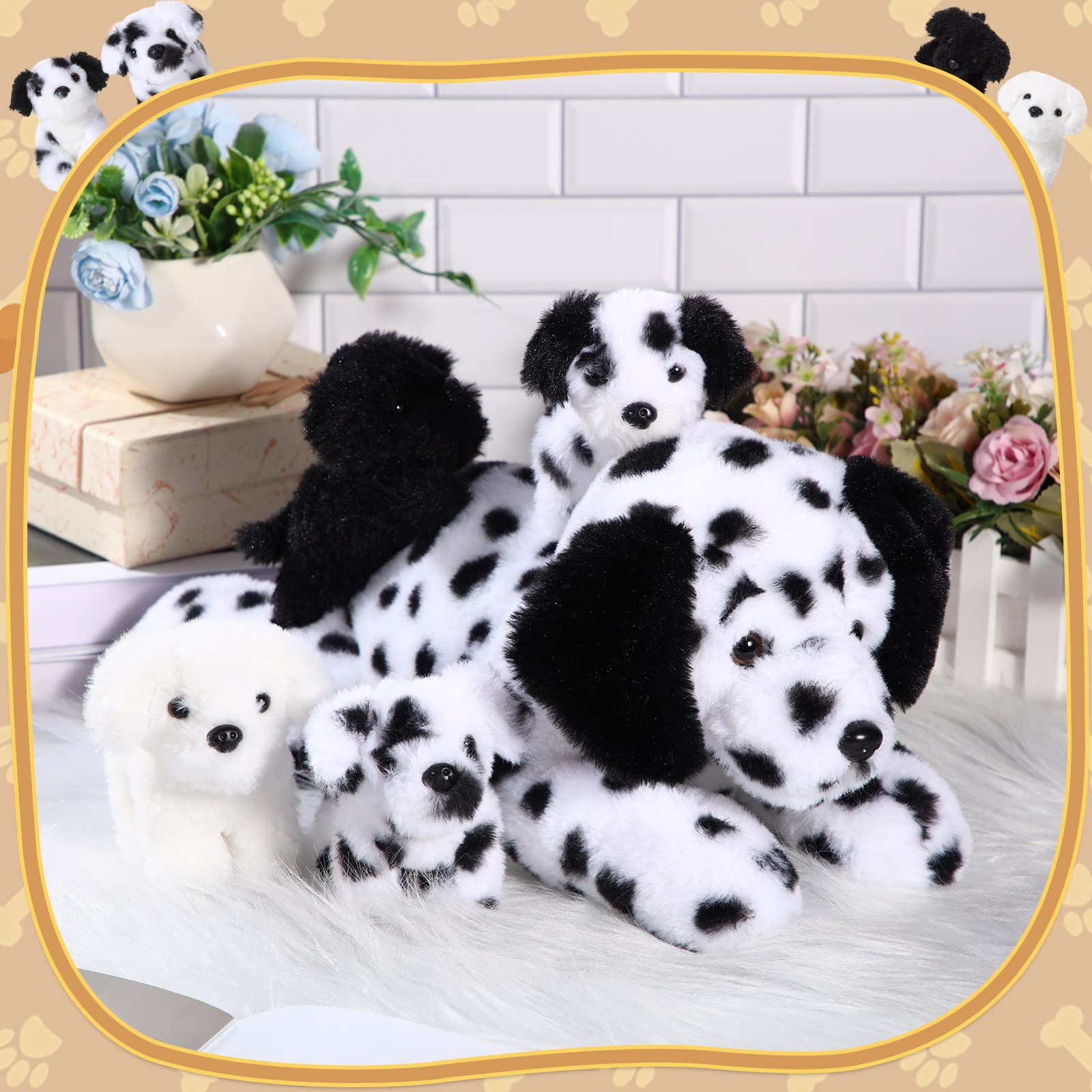 Skylety dalmatian soft toy on bed: perfect as a comforting companion.